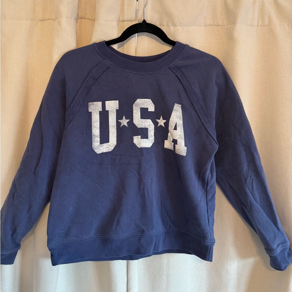 Grayson Threads Navy USA Crew Neck Sweater